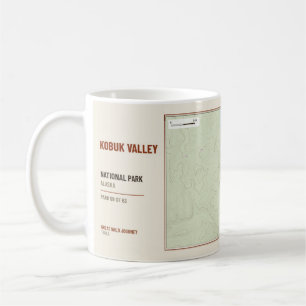 Café Caneca com Mapa do Trilha de Hiking do Parque Naci
