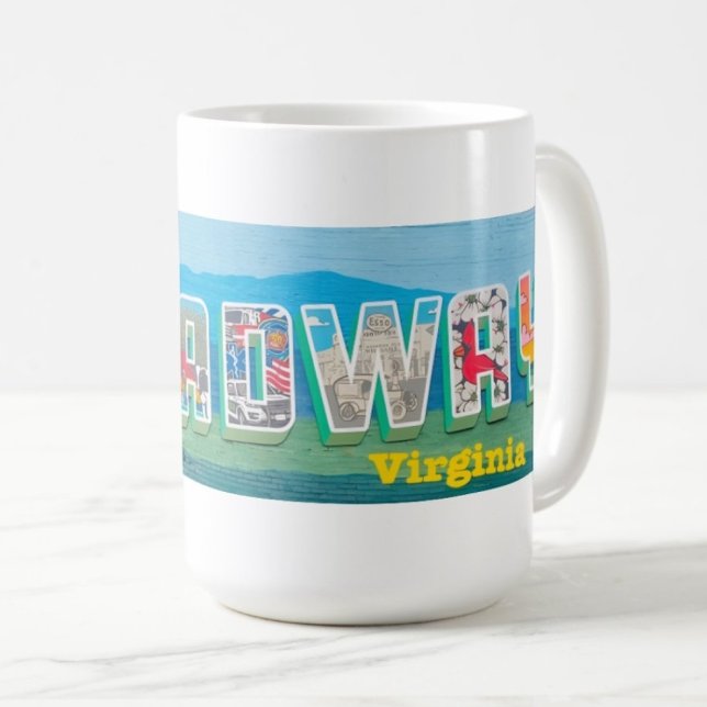 Café Caneca com Mural de Broadway Virginia (Criador carregado)