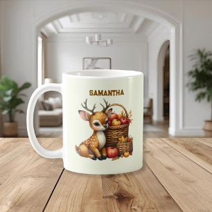 Café Caneca com Nome Personalizado de Cervo com Colheit