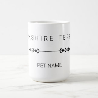 Café Caneca com Nome Personalizado de Yorkie - Yorkshir