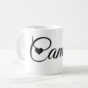 Café Caneca com Nome Personalizado Fonte de Letra Minim