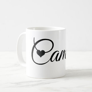 Café Caneca com Nome Personalizado Fonte de Letra Minim