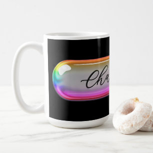 Café Caneca com Nome Personalizado – Lente de Vidro Col