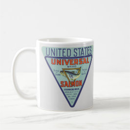 Café Caneca com obra de arte histórica vintage