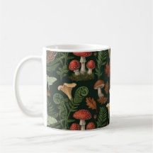 Caneca com Padrão de Cogumelo Florestal | Cottagec