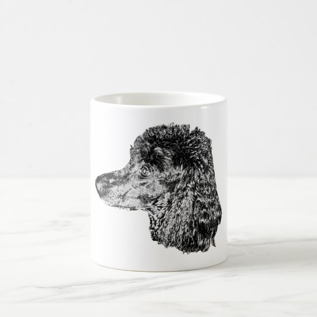 Café Caneca com Retrato Detalhado de Cachorro - Estilo  (Centro)