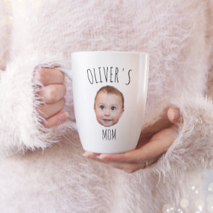 Café Caneca com Rosto de Bebê Personalizada, Presente d