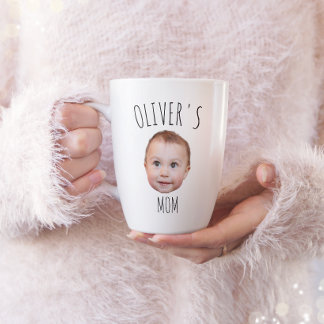 Café Caneca com Rosto de Bebê Personalizada, Presente d