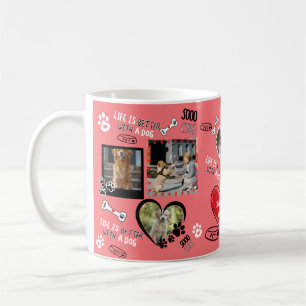 Café Caneca com Rosto de Cachorro Personalizado, Foto d
