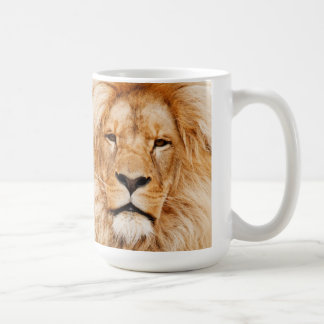 Café Caneca com Rosto de Leão