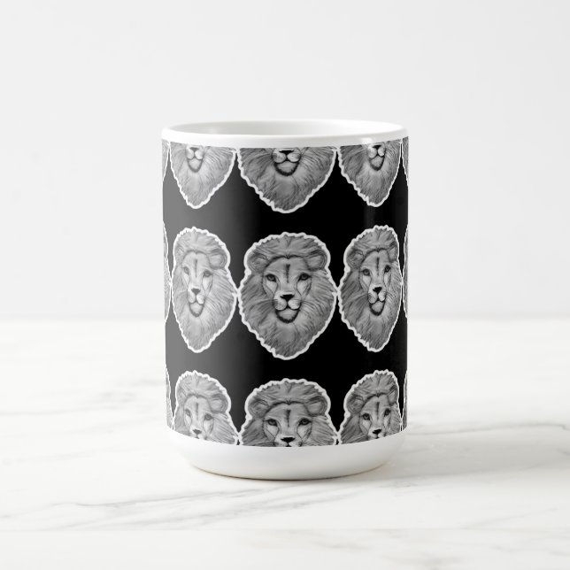 Café Caneca com Rosto de Leão (Centro)