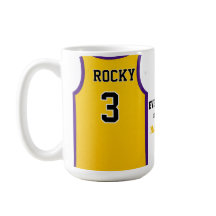 Caneca com tema de basquete