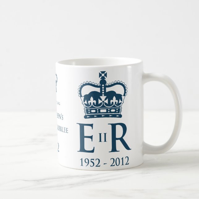 Café Caneca comemorativa do jubileu de diamante (Direita)