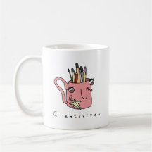 Caneca cómica engraçada do chá de Creativitea |