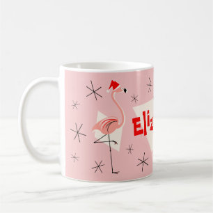 Café Caneca conhecida cor-de-rosa de Santa do flamingo