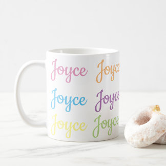 Café Caneca conhecida de Joyce - branco & Pastels