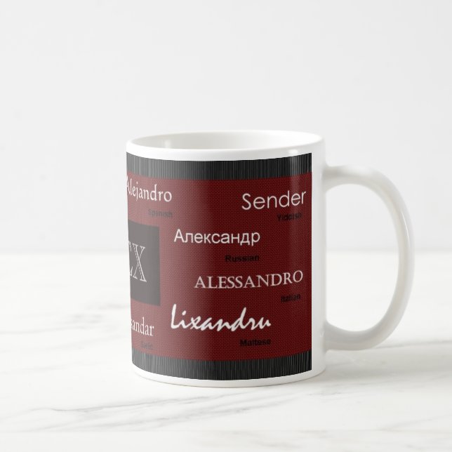 Café Caneca conhecida internacional de Alex (Direita)