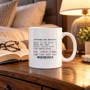 Café Caneca Contagem de Natal na Véspera de Natal Deu C