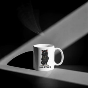 Café Caneca Cool Cat – Design de Gato Streetwear Divert