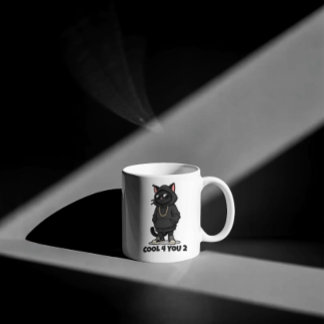 Café Caneca Cool Cat – Design de Gato Streetwear Divert