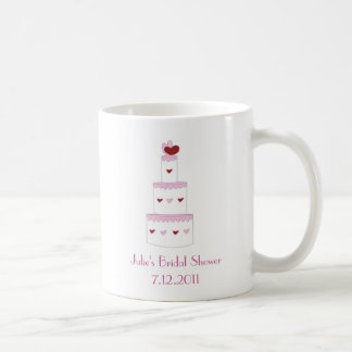 Café Caneca cor-de-rosa bonito do favor do chá de