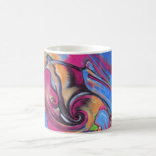 Café Caneca cor-de-rosa de Lovelies da lua