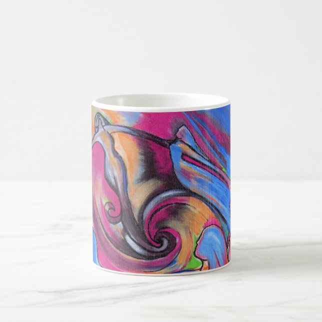 Café Caneca cor-de-rosa de Lovelies da lua (Centro)
