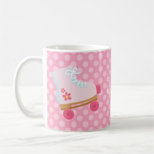 Café Caneca cor-de-rosa de Rollerskates