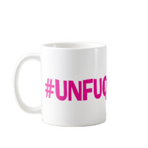 Caneca cor-de-rosa de Unfuqwitable do funk