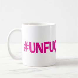 Café Caneca cor-de-rosa de Unfuqwitable do funk