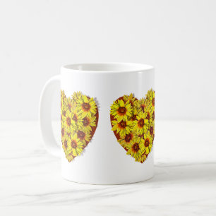 Café Caneca Coração de Girassol