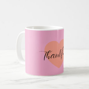 Café Caneca Coração Grato – Design Mínimo de Coração Du