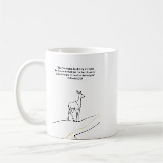 Café Caneca cristã Habacuque 3:19 | Presente de Fé