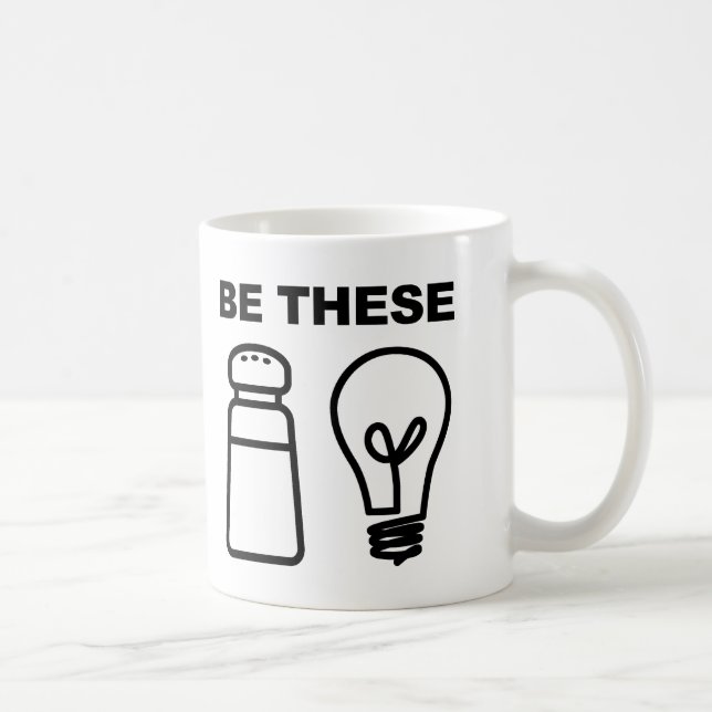 Café Caneca Cristã Sal e Luz ou Caneca de Viagem (Direita)