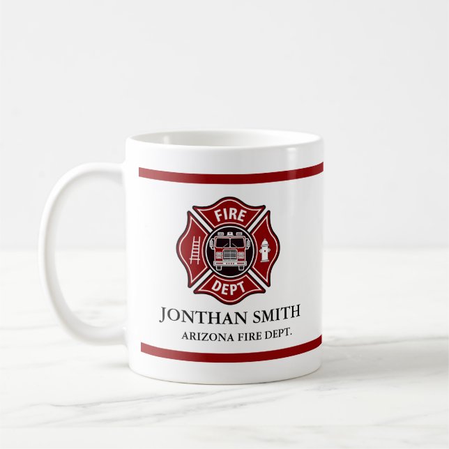 Café Caneca Cruz de Malta Vermelha dos Bombeiros (Esquerda)