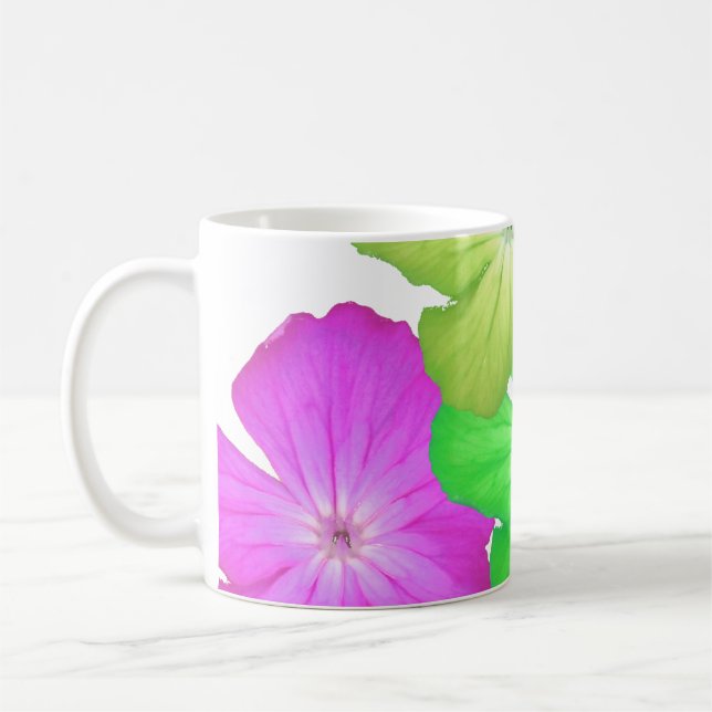 Café caneca customizável da criança de flor (Esquerda)