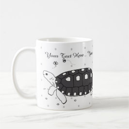 Café Caneca customizável da tartaruga de Redfoot