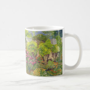 Café Caneca da aguarela do jardim de Jane Austen