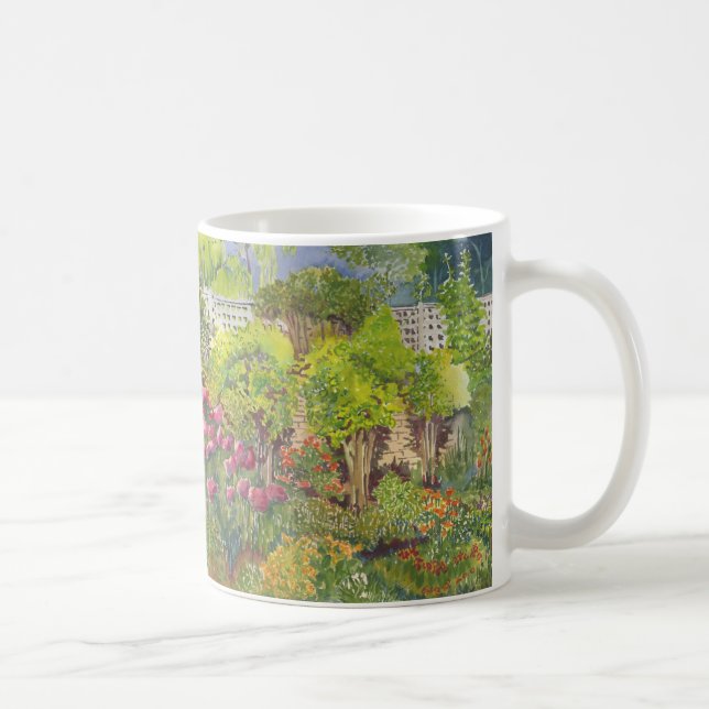 Café Caneca da aguarela do jardim de Jane Austen (Direita)