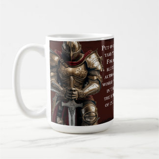 Café Caneca da Armadura de Deus | Permaneça Firme na Fé