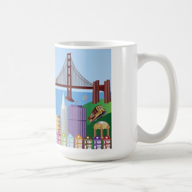 Café Caneca da arquitectura da cidade de San Francisco (Direita)