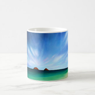 Café Caneca da arte do oceano das ilhas de Havaí