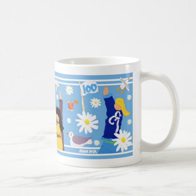 Café Caneca da arte: Guias caneca de 100 centenários. (Direita)