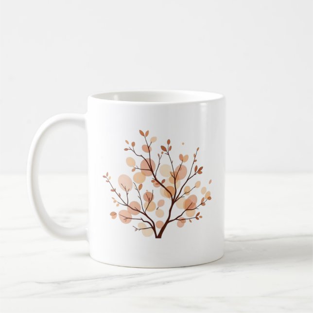 Café Caneca da Árvore de Outono Sussurro (Esquerda)
