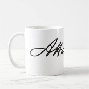 Café Caneca da assinatura de Alexander Hamilton