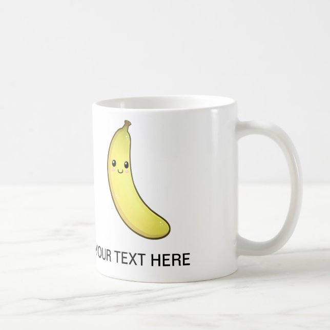 Café Caneca da banana da fruta de Kawaii (Direita)