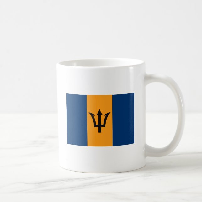Café Caneca da bandeira de Barbados (Direita)