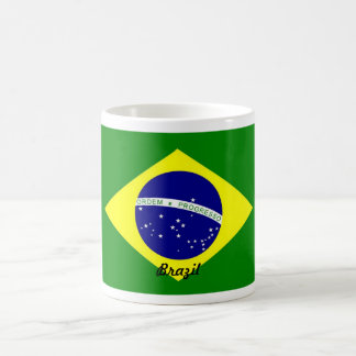Café Caneca da bandeira de Brasil