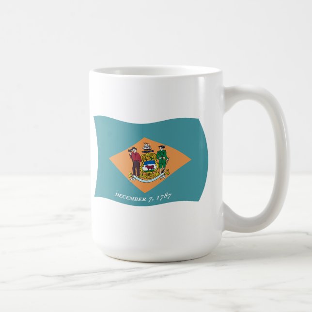 Café Caneca da Bandeira de Delaware (Direita)