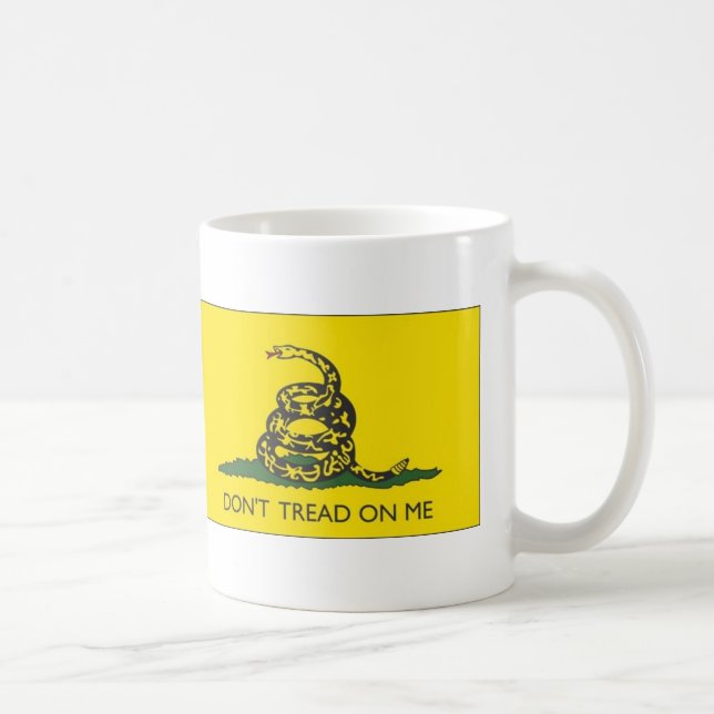 Café caneca da BANDEIRA DE GADSDEN (Direita)